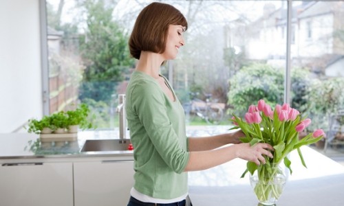 Tulips In Vase