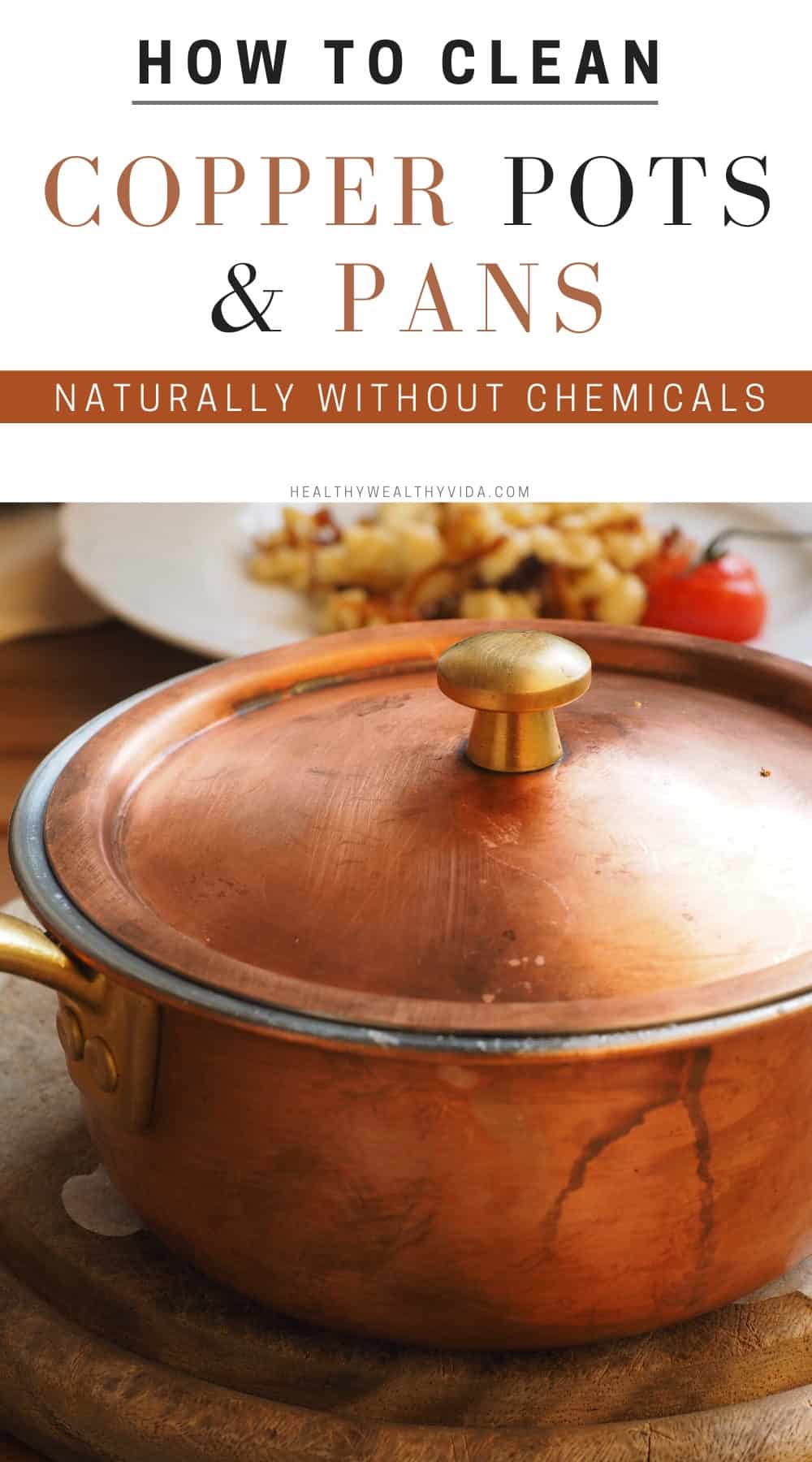 how to clean copper pots and pans naturally