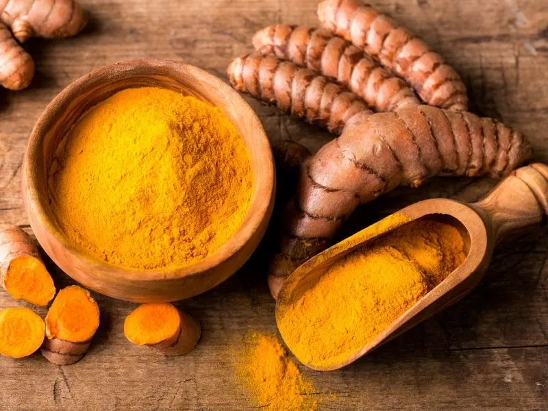 turmeric powder from root