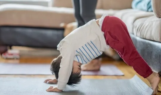 toddler yoga pose