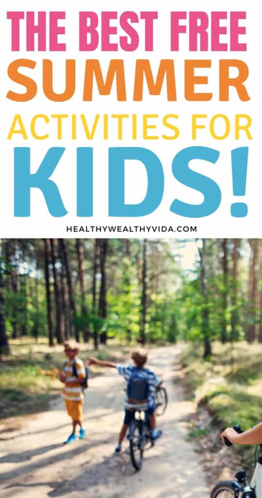 free activities for kids in summer