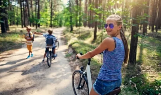 family bike ride