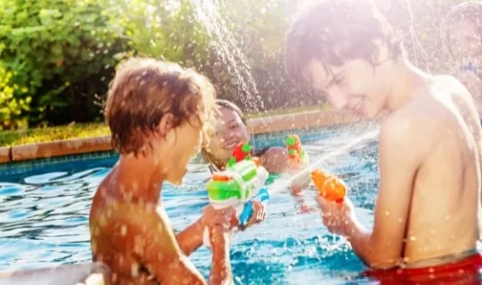 kids in the pool summer