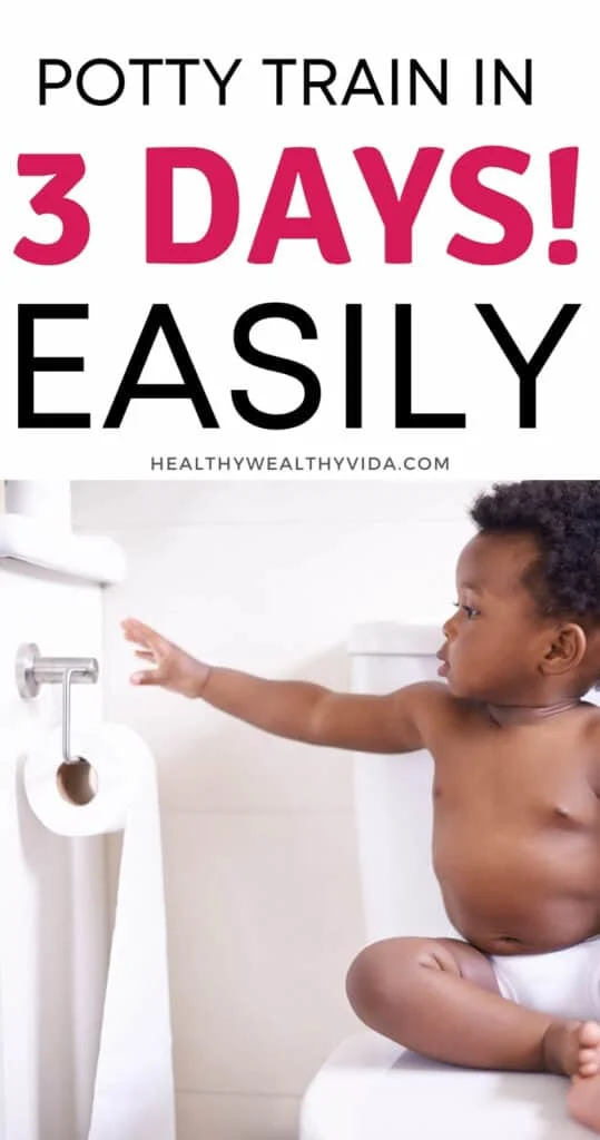 potty training in 3 days easy