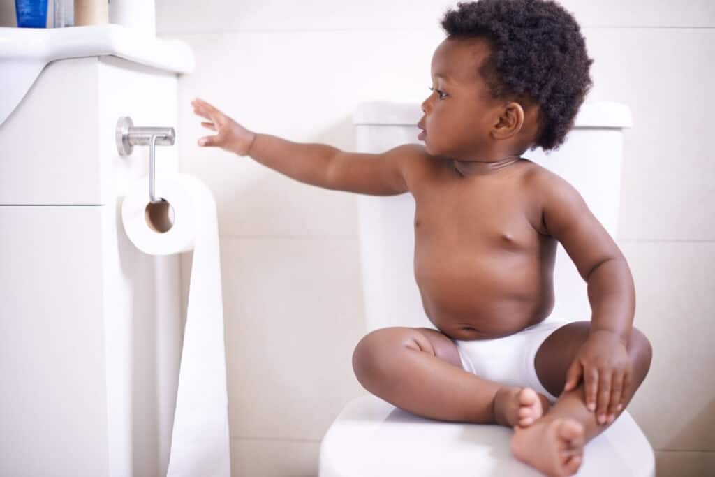 potty training in 3 days toddler on toilet