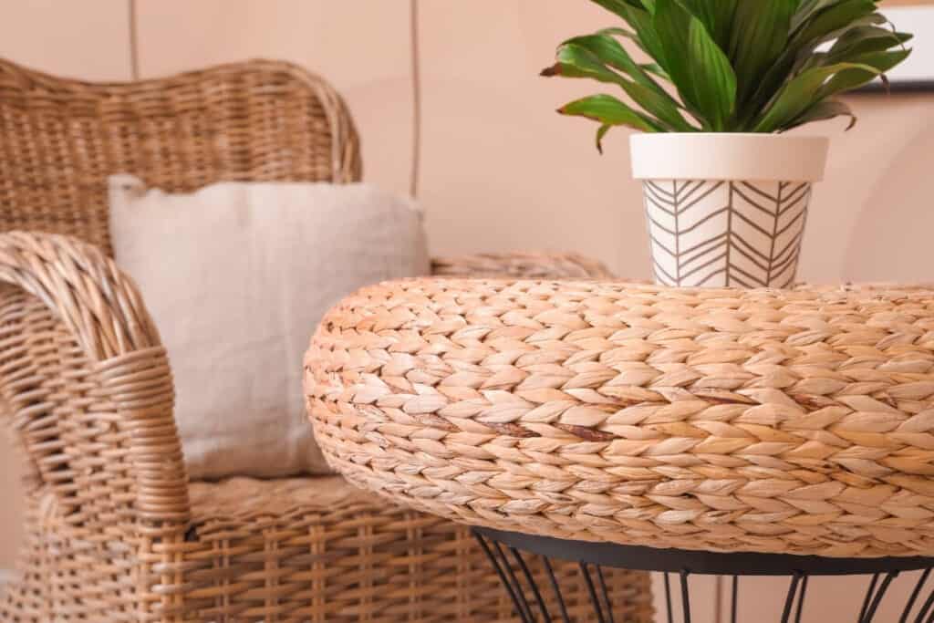 salt to clean wicker furniture