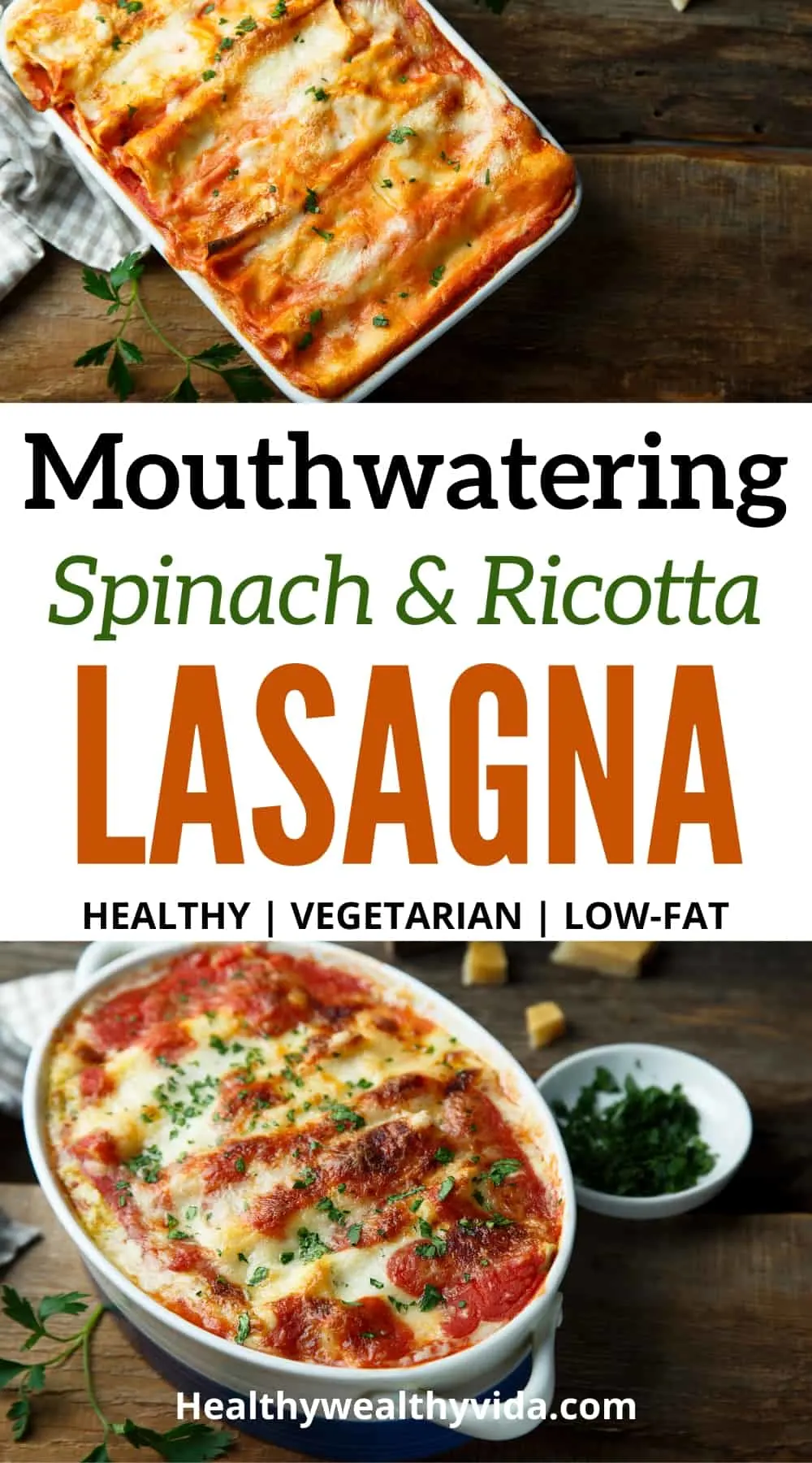 Healthy Spinach and Ricotta Lasagna
