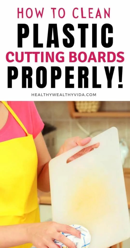 how to clean plastic cutting boards