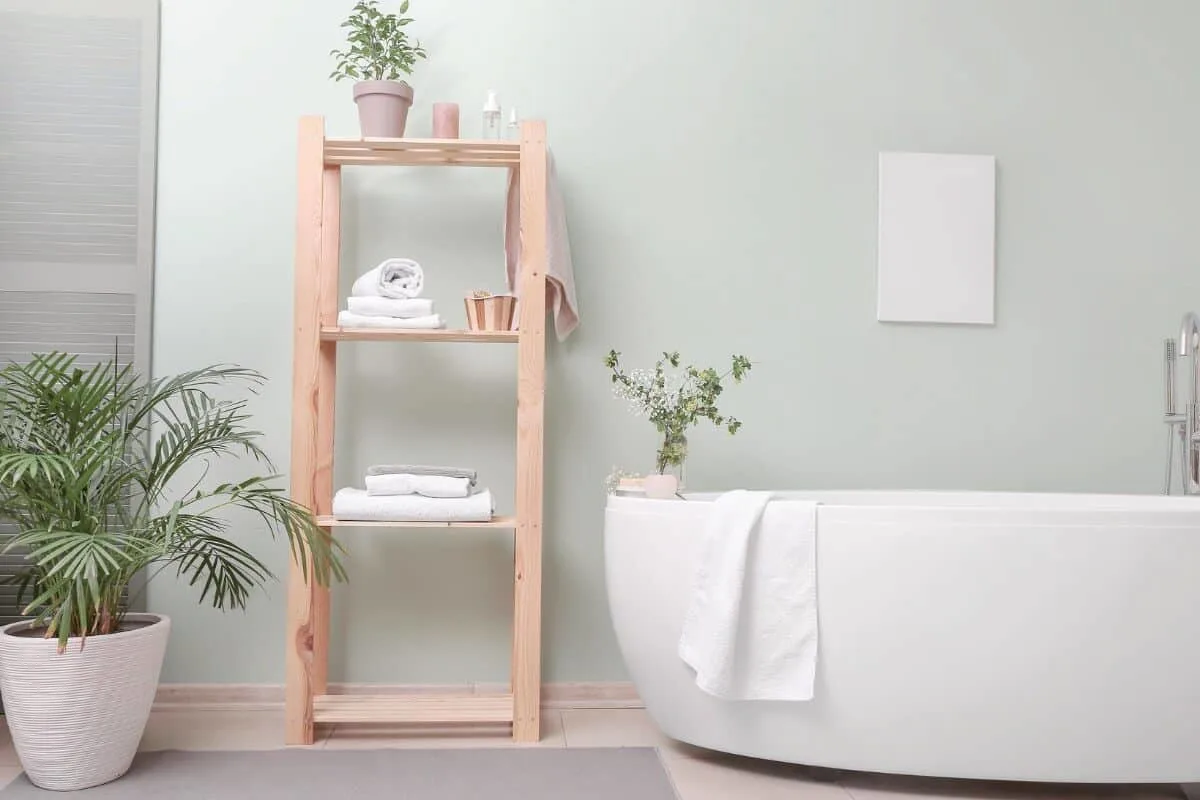 plants in bathroom 